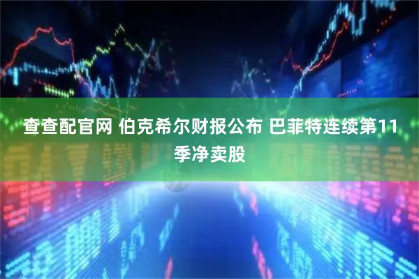 查查配官网 伯克希尔财报公布 巴菲特连续第11季净卖股